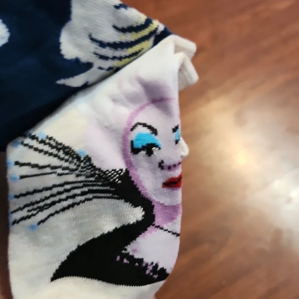 Disney The Little Mermaid Socks Size 4-10 Shoe 5 pair No Show Ursla